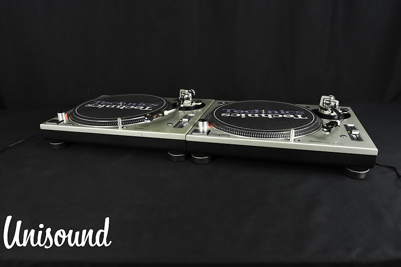 Technics SL MK3D Silver pair Direct Drive DJ Turntable [Very Good