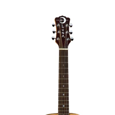 Luna Safari Muse Travel Acoustic Guitar - Spruce w/Gig Bag image 5