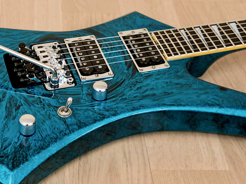 2008 Jackson Stars Kelly KE-TN02 LTD Cobalt Blue Swirl w/ Seymour Duncans &  Floyd Rose, Japan | Reverb