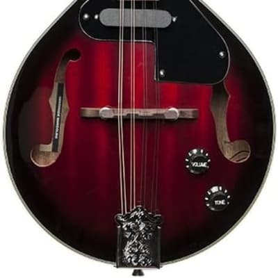 STAGG Red burst Acoustic-Electric Bluegrass Mandolin w/Nato Top violin burst sunburst for sale
