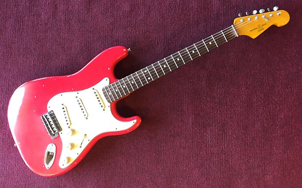 Southern Belle Guitars Relic Stratocaster 2014 Fiesta Red/Rosewood image 1