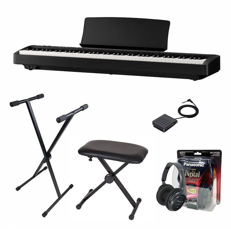 Kawai ES120 Digital Piano; Black Value Package Reverb UK