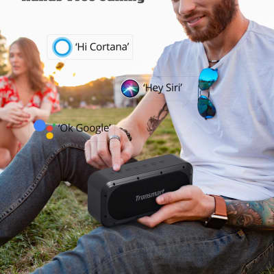 Immagine Tronsmart Bluetooth Speaker Wireless With Subwoofer Powerful Bass, IPX7 Waterproof Portable Speakers for Outdoor, Super Battery to 18H Playtime or as USB POWER BANK, Support NFC/Aux/MIRCO SD/USB-Disk - 2