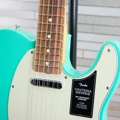 Fender Vintera '60s Telecaster Modified with Pau Ferro Fretboard Seafoam Green image 3