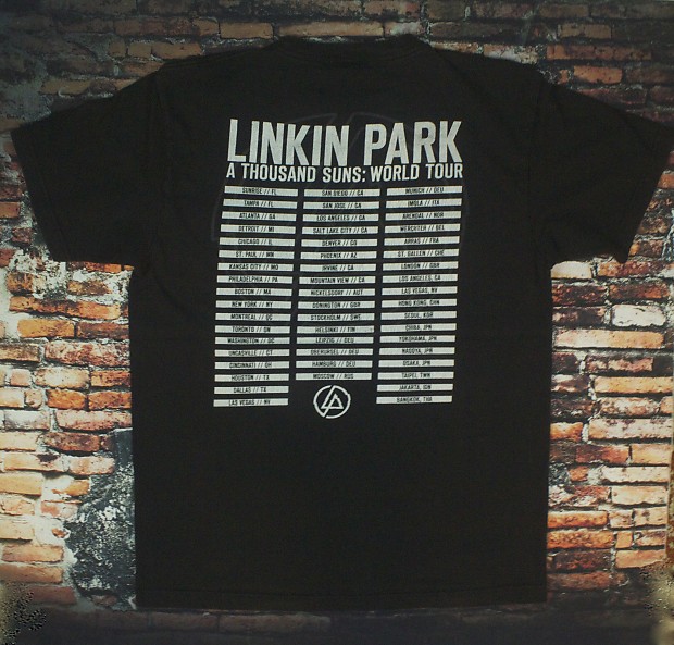 LINKIN PARK 2010年 来日 ツアーTシャツ Linkin Park Concert T-shirt - 2010/11 A Thousand Suns World