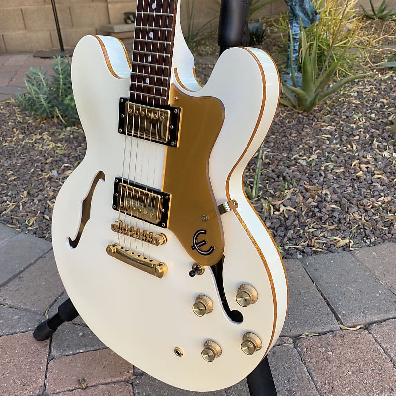 2011 Epiphone Custom Shop ES-335 Dot PW Royale Pearl White
