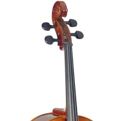 Stagg VNC-3/4 L - 3/4 sized Spruce & Maple Cello with carrying Bag & Bow - NEW image 4