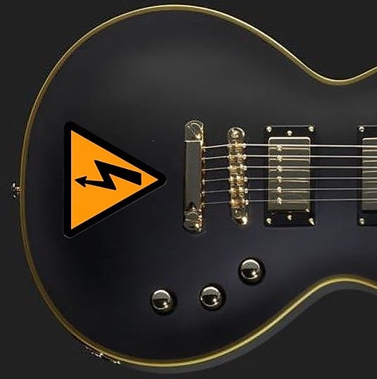 Sticker Vinyl High Voltage AC/DC Guitars & Bass. | Reverb