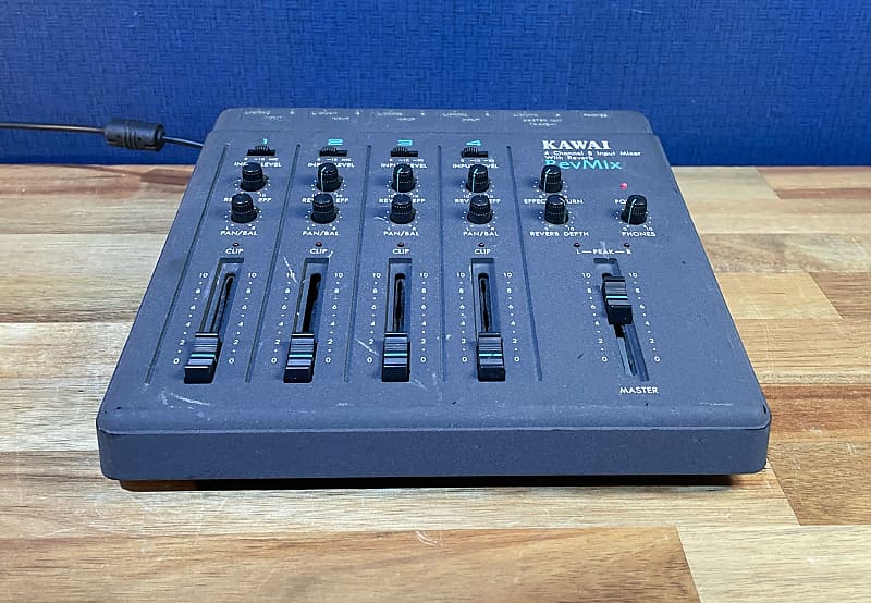 Kawai RevMix 4 Channel 8 Input Analog Mixer On-Board Reverb Effects