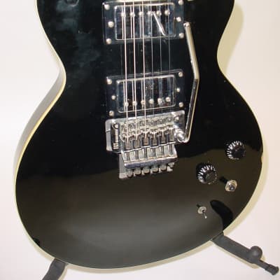 Agile AL-2000 Electric Guitar with Fernandes FRT Locking Tremolo System Gloss Black image 2