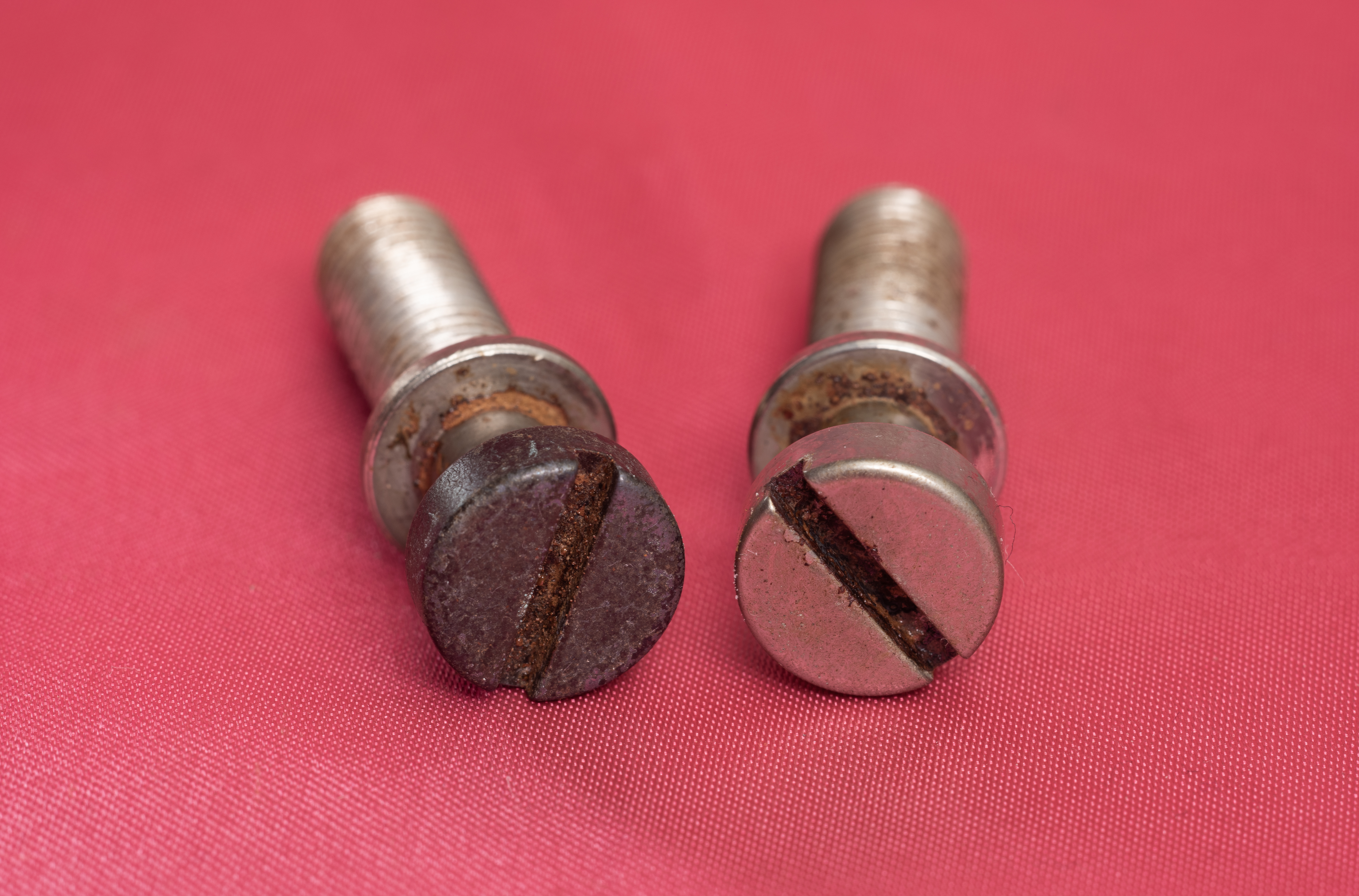 Vintage Spec Custom Aged Nickel Plated Steel Tailpiece Studs - Picture 1 of 1