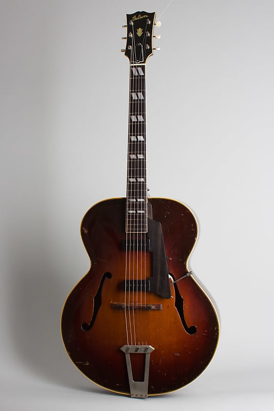 Gibson  L-7 Dual Floating Pickup Arch Top Acoustic Guitar (1947), ser. #A-1020, molded plastic hard shell case. image 1