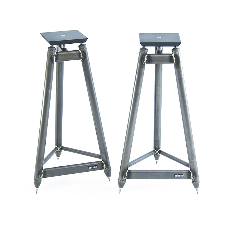 Solidsteel: SS-6 Speaker Stands - Pair Pair / Raw  			