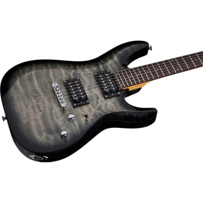 Schecter C-6 Plus Series Electric Guitar - Charcoal Burst image 2