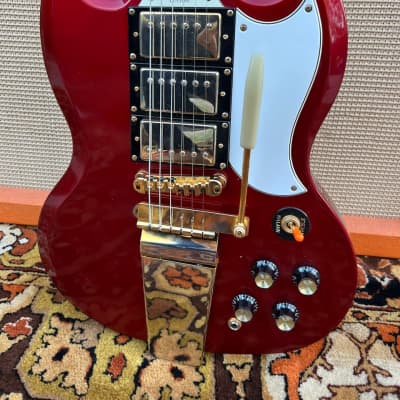 Epiphone Les Paul SG Custom Shop '61 RI 3-Pickup Candy Apple