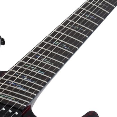 Schecter 1477 C-7 Multiscale Silver Mountain 2020s Blood Moon image 2