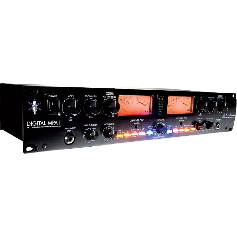 ART Digital MPA-II 2-channel Mic Preamp &amp; A/D Converter - Studio Preamp  			