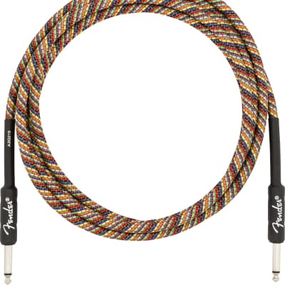 Fender 10' Instrument Cable Rainbow image 2