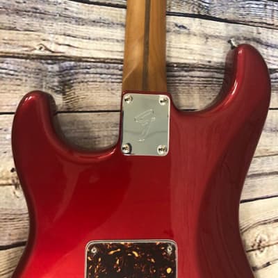 Custom made Stratocaster Style Guitar with a Candy Apple Red Finish image 14