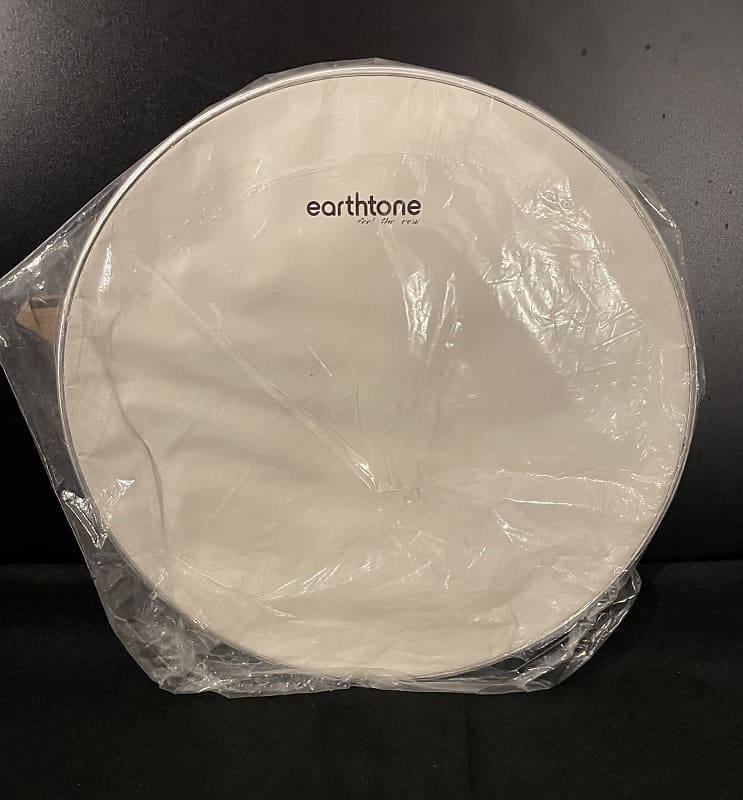 Earthtone 14" Natural Calfskin Snare Side Drum Head Reverb