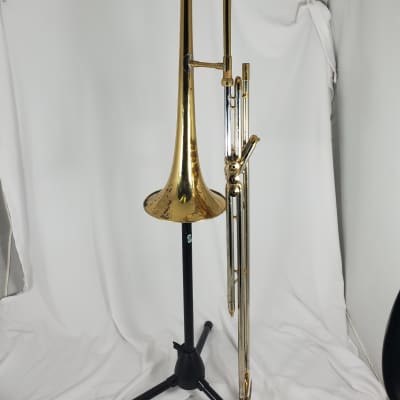Getzen Valve Trombone  Lacquered Brass image 9