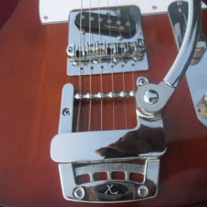 Blue Frog Made in the USA Bigsby Equipped Single Cutaway Nitro Guitar image 4