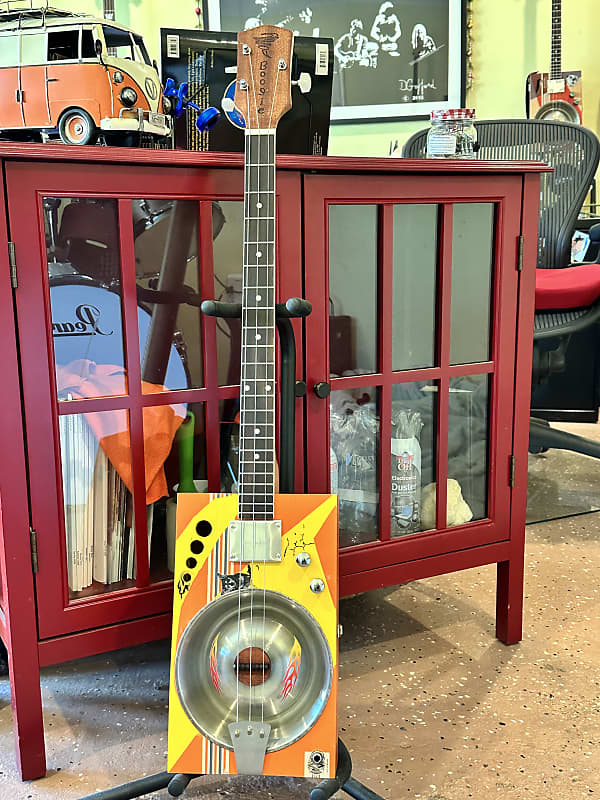 The Boogie Dog Bowl Resonator Cigar Box Guitar Reverb