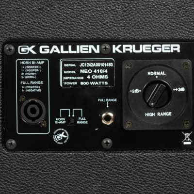 Gallien Krueger Neo 410/4 lightweight bass cabinet  800w 4 Ω image 4