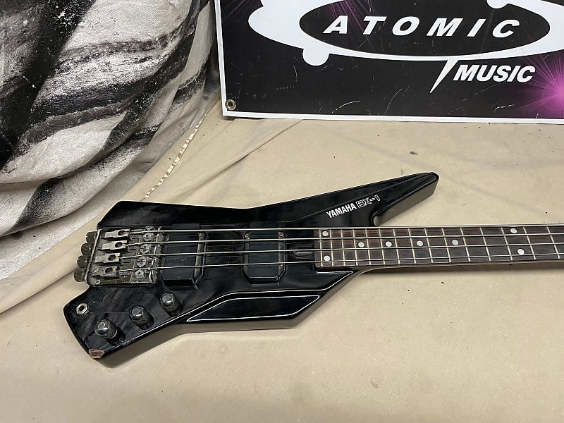 Yamaha BX-1 bx1 4-String Headless Bass 1980s Black | Reverb