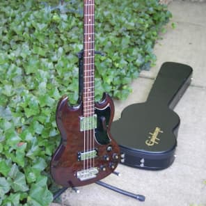 A rare, early 1970's Epiphone Long Scale SG/EB-3  by the Japanese  Antoria_Ibanez FujiGen Factory image 17