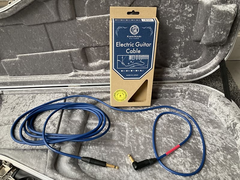 Kaminari Guitars Electric Guitar Cable 5m Angled to Straight