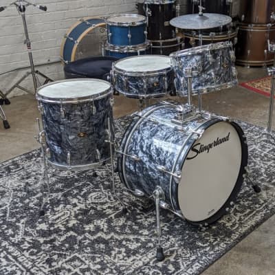 Slingerland 4-Piece Black Diamond Pearl Drum Set image 3