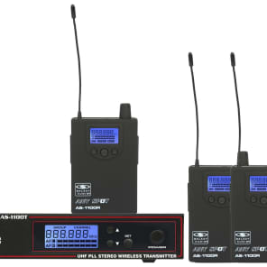 Galaxy Audio AS-1100-4D Any Spot Wireless Personal Monitor System Pack - D Band (584-607 MHz)