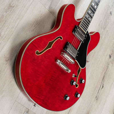 Eastman Guitars T486 Electric Guitar, Red, Ebony Fingerboard image 2