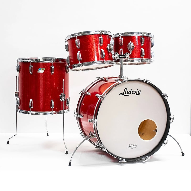 Ludwig No. 989 Big Beat Outfit 8x12 / 9x13 / 16x16 / 14x22" Drum Set (3-Ply) 1969 - 1976 image 1