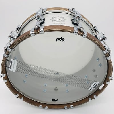 PDP Concept Select 6.5X14" Aluminum Snare Drum w/ Walnut Hoops PDSN6514CSAL image 2