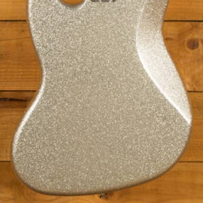 Fender Limited Edition Artist Mikey Way Jazz Bass | Maple - Silver Sparkle *B-Stock* image 4