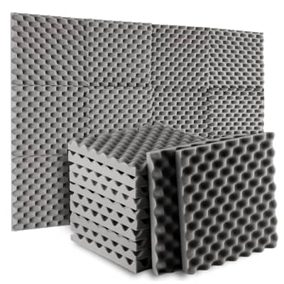 52 Pack Acoustic Panels 1 X 12 X 12 Inches - Acoustic Foam - Studio Foam  Wedges - High Density Panels - Soundproof Wedges - Charcoal : :  Musical Instruments