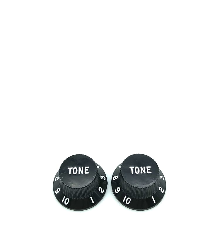 2 Fender 3Spoke Tone Knobs AVRI? Black Reverb