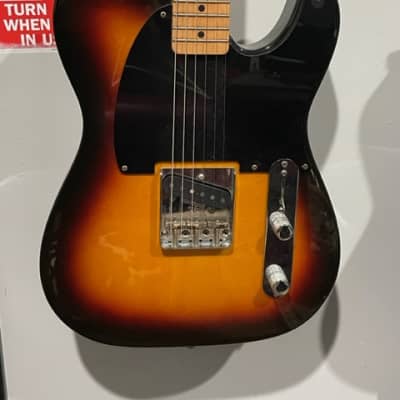 Fender Standard Telecaster Esquire Mod- Sunburst with Black Pickguard image 1