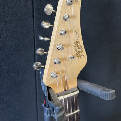 FGN ( Fuji-Gen) Odyssey J- Standard  guitar 2019 Antique White HSS w/ gig bag image 5
