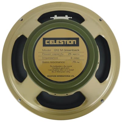 Celestion G12M Greenback 8 ohm 25 Watt 12" Guitar Speaker w/ Ceramic Magnet image 6