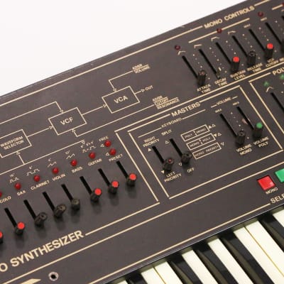 1983 Siel Cruise Vintage Analog Synthesizer Keyboard Rare Mono Synth Poly Hybrid Made in Italy image 8
