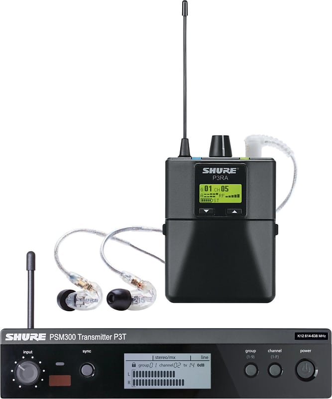 Shure P3TRA215CL PSM300 Wireless In-Ear System image 1