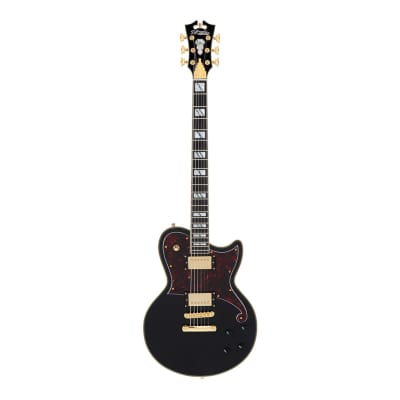 D'Angelico Deluxe Atlantic Baritone Guitar - Solid Black image 2