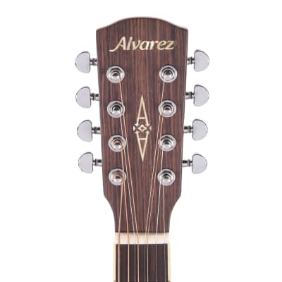 Alvarez AG60-8CESHB Artist Series Acoustic Guitar 8-String Shadowburst Gloss image 6