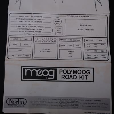 Moog Polymoog Road Kit (70's) image 4