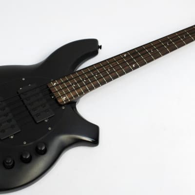 2008 Music Man Bongo 5 HH 5-String Electric Bass Guitar, Stealth Black image 2