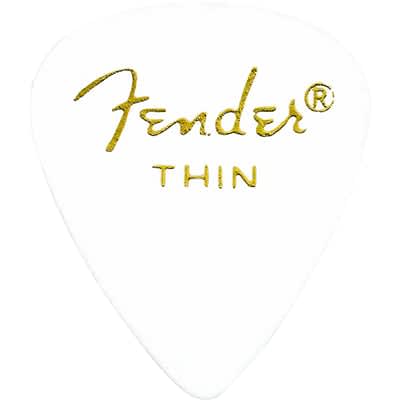 Fender 351 Classic Thin White Pick X 12 for sale