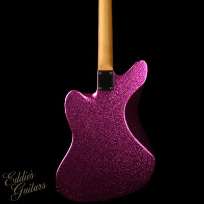 Suhr Eddie's Guitars Exclusive Roasted Classic JM Mastery - Magenta Sparkle image 5